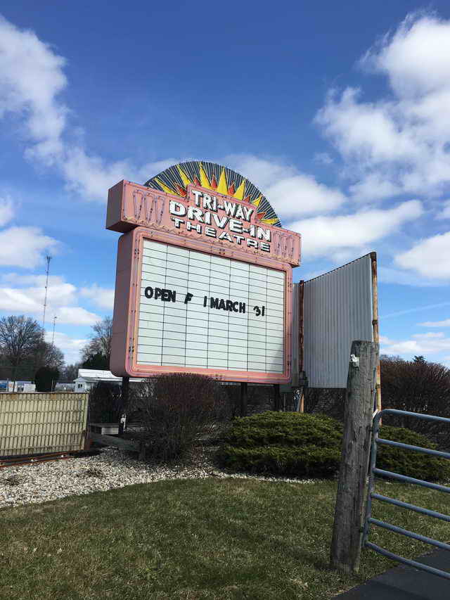 Tri-Way Drive-In Theatre - 2017 Photo (newer photo)